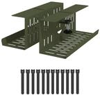 vidaXL Kabelzubeh&ouml;r Unter dem Schreibtisch Kabelmanagement Tray 2 Stk....