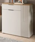 Inn.Furn Schuhkommode Skid (Kommode in Kaschmir Sand mit Eiche, 80 x 88 cm),