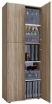 VCM Schuhschrank Schuhkommode Lona B. 70 x H. 184 x T. 40 cm