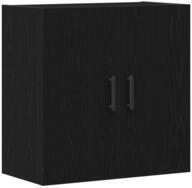 vidaXL Nachttisch, Wandmontierter Schrank Schwarz Eichen-Optik 60 x 31 x 60 cm
