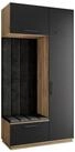 Masseno Garderobenschrank REMA 120 x 240 cm Garderoben-Set mit 1 T&uuml;r Eiche...
