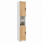 VCM Schuhschrank Schuhkommode Gados H. 178 x B. 30 x T. 33 cm