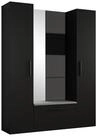 Masseno Garderobenschrank MODULO 160,6 x 204 cm Flurm&ouml;bel mit Spiegel und 2...