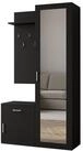 Masseno Garderobenschrank VENTO 100 x 180,5 cm Flurm&ouml;bel mit Spiegel und 1 T&uuml;r