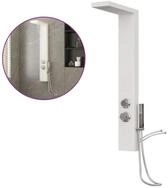 vidaXL Duscharmatur Duschpaneel-System Aluminium Wei&szlig;