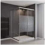 Schulte Eckdusche Corner, BxT: 100x90 cm, Sicherheitsglas, Eckeinstieg mit