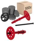 PROTEKTOR Schrauben- und D&uuml;bel-Set D&auml;mmstoffd&uuml;bel &Oslash;10mm, Schlagd&uuml;bel mit