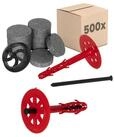 PROTEKTOR Schrauben- und D&uuml;bel-Set D&auml;mmstoffd&uuml;bel &Oslash;10mm, Schlagd&uuml;bel mit
