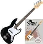 Rocktile E-Bass Fatboy II Jazz-Style Bassgitarre, Spar-Set, inkl. Bass-Schule...