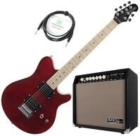 Rocktile E-Gitarre Pro MM150-TR elektrische Gitarre, Spar-Set, inkl.
