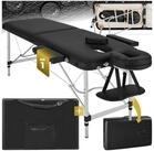 tectake Massageliege 2-Zonen Kosmetikliege mit Vinylbezug - &Ouml;l- und...