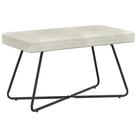 vidaXL Sitzbank Bank Creme 80 x 40 x 45 cm Samt (1-St)