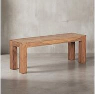 KADIMA DESIGN Sitzbank Massivholz-Sitzm&ouml;bel im Landhaus-Stil Naturbelassenes...