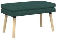 vidaXL Sitzbank Doppellagige Bank Dunkelgr&uuml;n 80 x 40 x 47 cm Stoff (1-St)