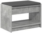 vidaXL Sitzbank Flurbank Betongrau 63 x 38 x 45 cm (1-St)