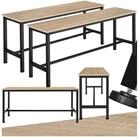tectake Bank 2er-Set Sitzm&ouml;bel, Ma&szlig;e: 108 x 32,5 x 50 cm, Industrial Style
