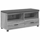 vidaXL Sitzbank Flurbank Sonoma-Grau 100 x 38 x 46 cm (1-St)