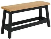 vidaXL Essbank Esstischbank EKAI Schwarz 91,5 x 29 x 45,5 cm (1-St)