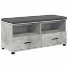 vidaXL Sitzbank Flurbank Betongrau 100 x 38 x 46 cm (1-St)