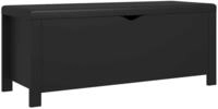 vidaXL Aufbewahrungsbox Sitzbank mit Stauraum Kissen Schwarz 105x40x45cm