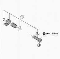 Shimano Schaltung SHIMANO B-Achse Einheit f.RD-M8250 Ersatzteil - f&uuml;r Shimano