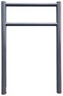 TRUTZHOLM Fahrradst&auml;nder Fahrradanlehnb&uuml;gel mit Knieholm 115x75 cm Stahl &Oslash;...