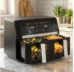 Casativo Hei&szlig;luftfritteuse 9L Dual Zone Air Fryer &ndash; 2x 4,5L K&ouml;rbe mit