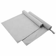 vidaXL Sporthandtuch, Sporthandt&uuml;cher 2 pcs Grau 180 x 90 cm Polyester und...