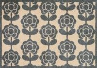 Turtle Mat Fu&szlig;matte Pop Flowers Neutral, rechteckig, H&ouml;he: 9 mm