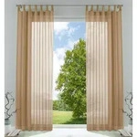 Gardinenbox Gardine (2 St), Schlaufen, transparent, Voile, Transparent Vorhang...
