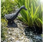 esotec Wasserspeier Solar Teichfigur Komplettset Gans Erna H=42cm Pumpe 380l/h 101651