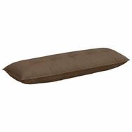 vidaXL R&uuml;ckenkissen R&uuml;ckenkissen Braun 140 x 19 x 50 cm Stoff, 1-tlg.