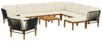 vidaXL Sofaelement 12 stk. Massives nholz & Seil Natur (12 St)