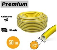 APD Schlauchtechnik Gartenschlauch Gartenschlauch Gelb 1/2 Zoll 50 m 5-lagig