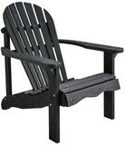 Brafab Gartensessel Skule aus Kiefernholz, Schwarz, Im Adirondack-Design