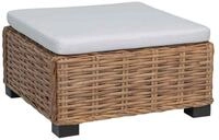 vidaXL Sofaelement Hocker mit Kissen GENDT Naturrattan Natur (1 St)