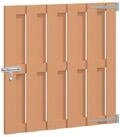 vidaXL Gartentor 100 x 100 cm Gartentor 100x100 cm WPC und Aluminium Braun