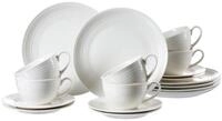 Ritzenhoff & Breker Kaffeeservice Levi Weiss Kaffeeservice 18er Set (18-tlg), 6