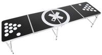 Bestlivings Spieltisch Bierpong-Tisch aus Aluminium 240x60x70cm, faltbar,