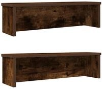 vidaXL K&uuml;chenregal K&uuml;chenregale Stapelbar 2 Stk. R&auml;uchereiche 60x15x16 cm,...