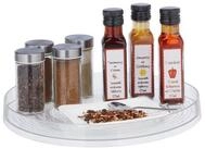 relaxdays Gew&uuml;rzkarussell 3x Durchsichtiger Drehteller K&uuml;che