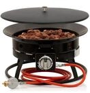 BBQ-Toro Feuerschale Gas Feuerstelle mit Lavasteinen, &Oslash; 48 cm - 12 kW,