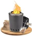 Lemodo Echtfeuer-Dekokamin Tischkamin f&uuml;r Holzpellets, rauchfreies Tischfeuer,