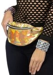 Metamorph Bauchtasche 80er Bauchtasche gold - Karneval Faschingskost&uuml;m, Stylische
