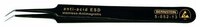 BERNSTEIN TOOLS FOR ELECTRONICS Pinzette SMD-Pinzette abgewinkelt, super-spitz,...