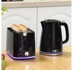 HOMCOM Toaster 1,7L Wasserkocher mit Edelstahl-Innenraum Otter-Thermostat,
