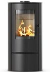ILDNORD Kaminofen Ovaler Kaminofen LOKI, runde Sichtscheibe, 5,5 kW