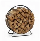 relaxdays Kaminholzregal Rundes Kaminholzregal, BxTxH:61x26x65 cm, (1-St)