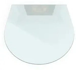 Tulup Bodenschutzplatte Kaminbodenplatte Milchglas Matt Funkenschutzplatte Rund...