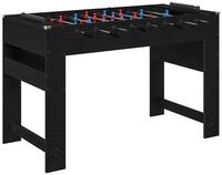 vidaXL Tischfu&szlig;ballspiel, Tischfu&szlig;balltisch Schwarz Eichen-Optik 125 x 60,5 x...